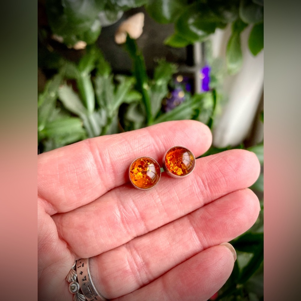 ❤️Baltic Amber Sterling Silver Earrings